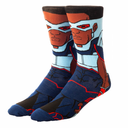Marvel The Falcon 360 Character Collection Crew Socks